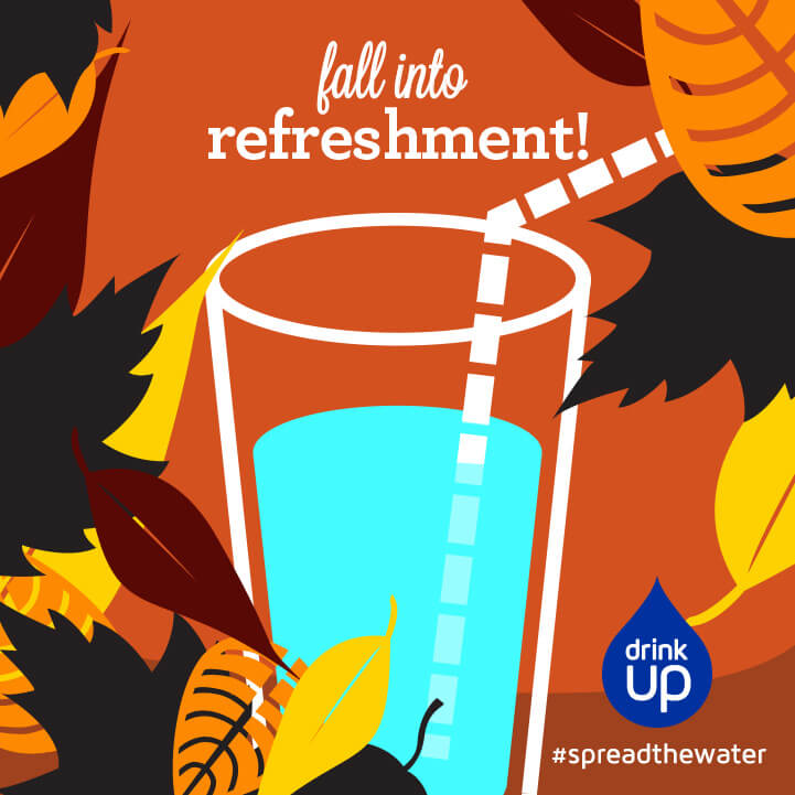 Fall Illustration for Drink Up graphic